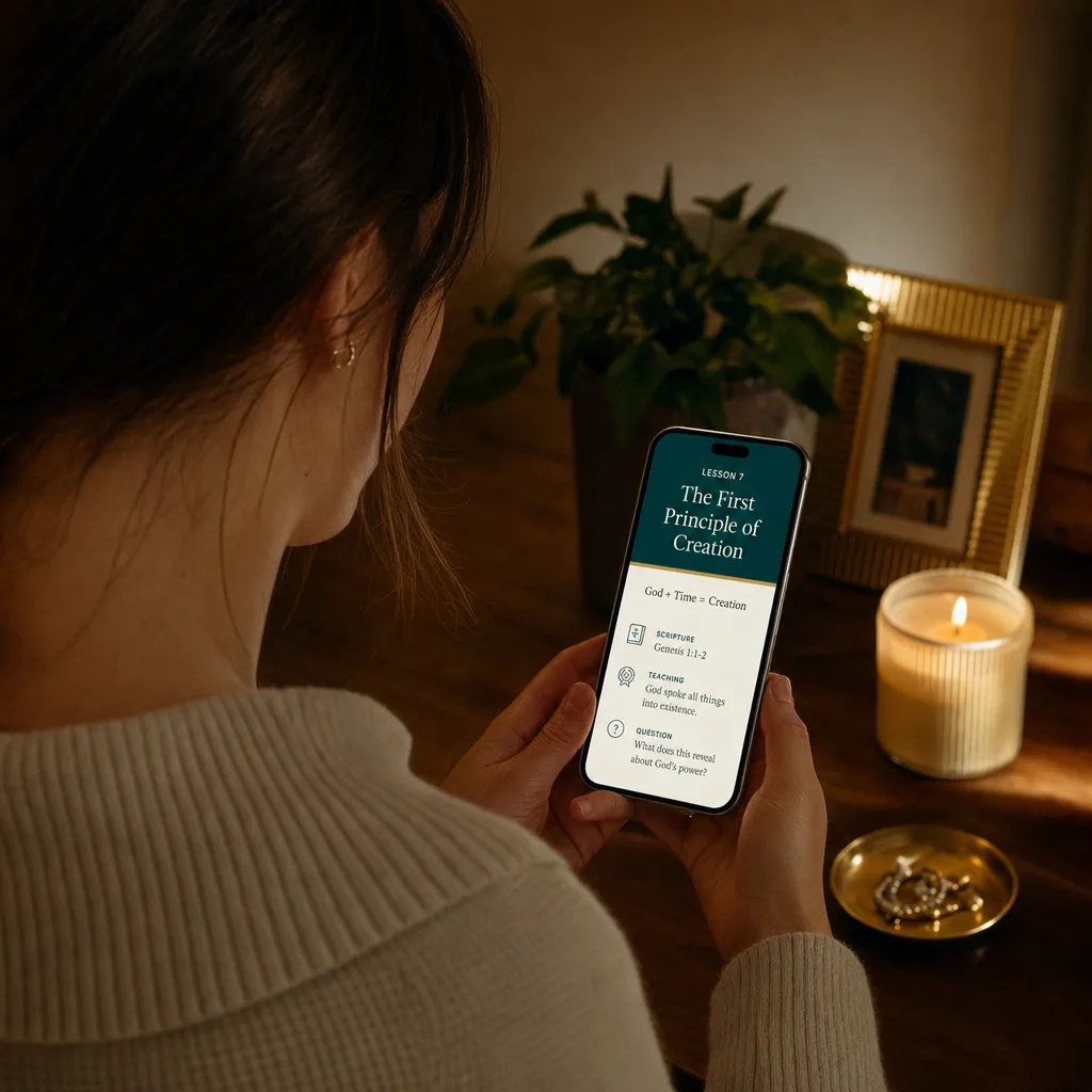 Read the lessons on your phone